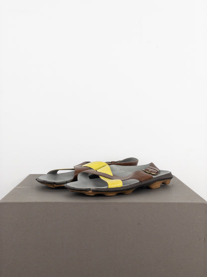 Miu Miu SS99 Bubble Sole Cleat Sandal Slides