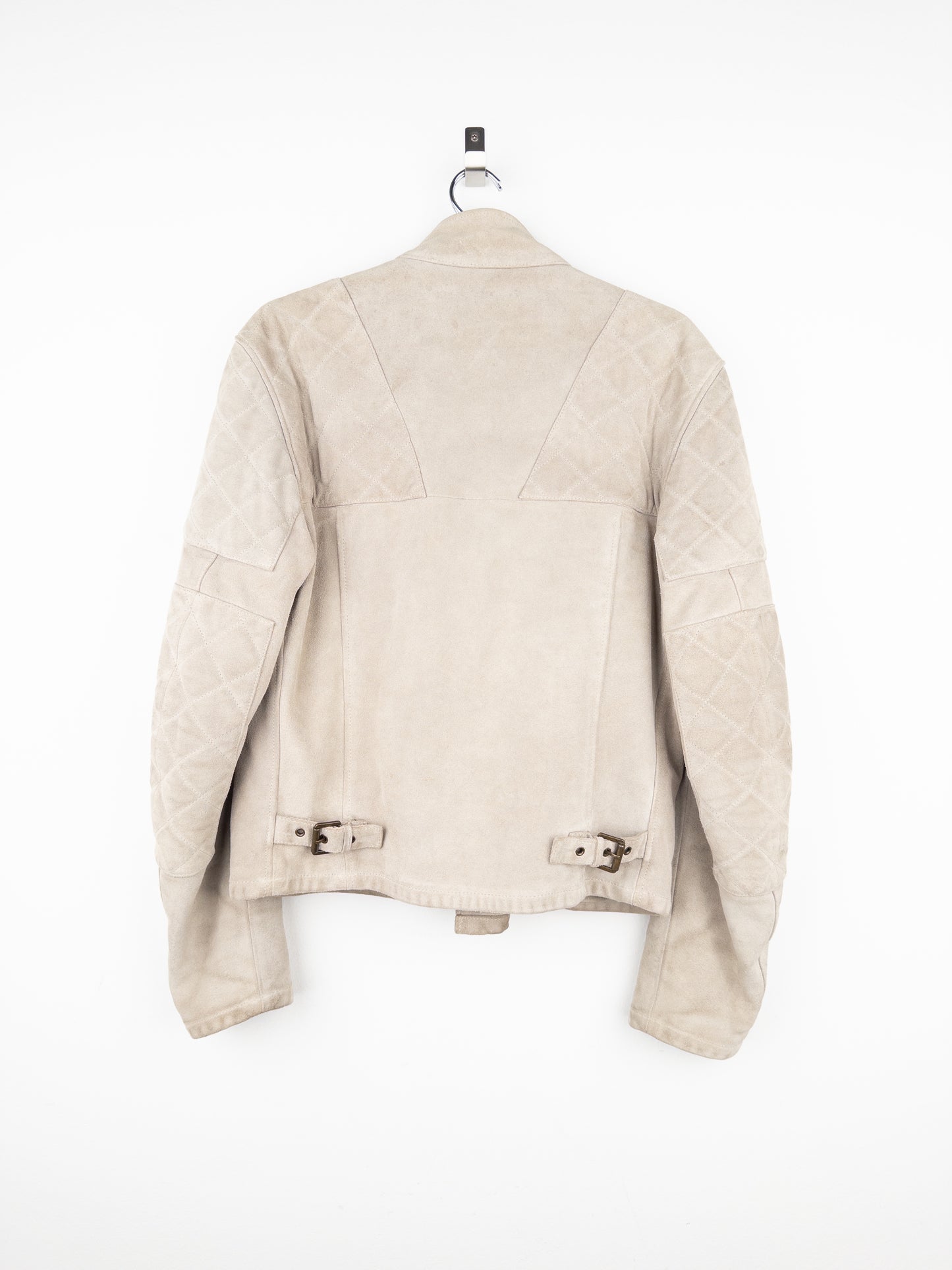 Gucci by Tom Ford 2000s Quilted Suede Perfecto Biker Jacket