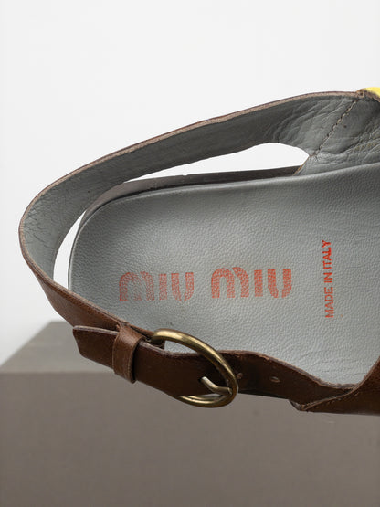 Miu Miu SS99 Bubble Sole Cleat Sandal Slides