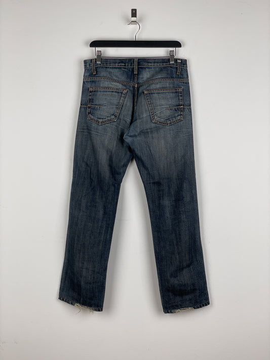 Dior Homme Distressed Washed Denim Jeans