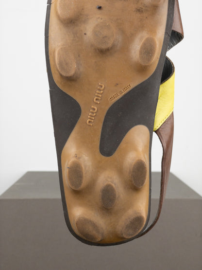 Miu Miu SS99 Bubble Sole Cleat Sandal Slides