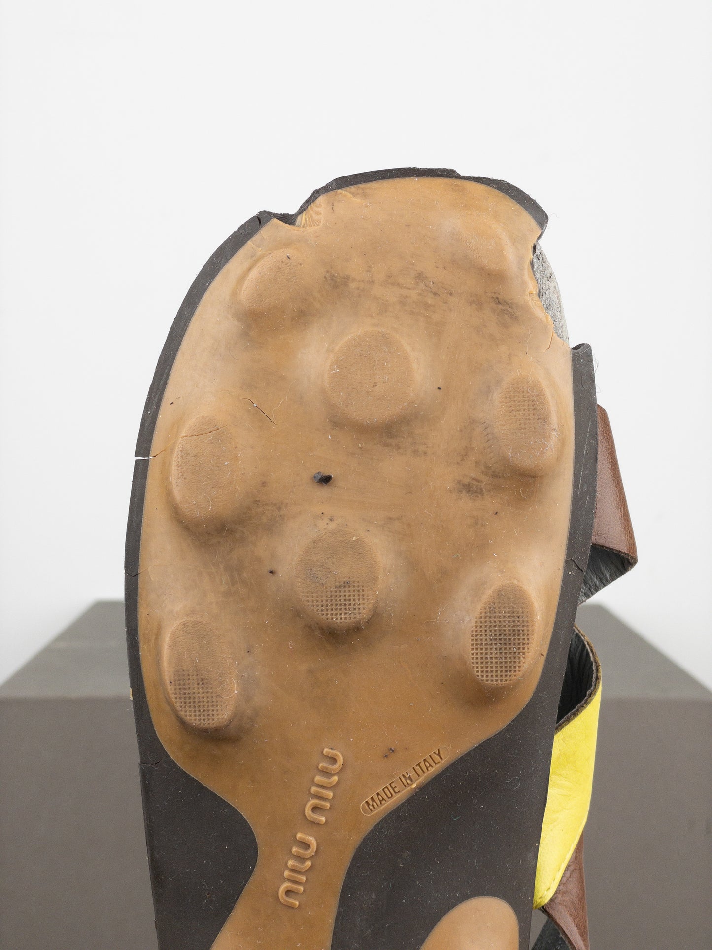 Miu Miu SS99 Bubble Sole Cleat Sandal Slides