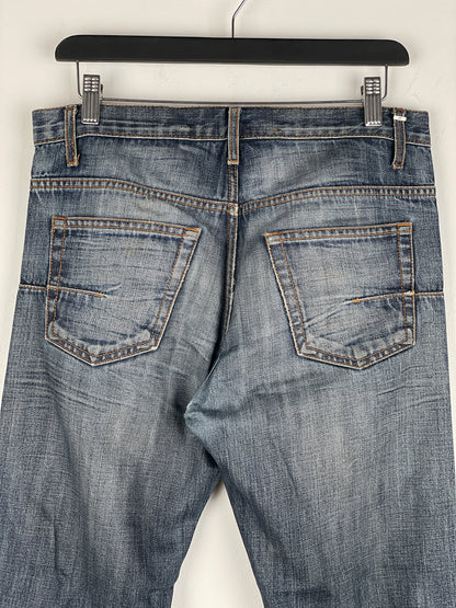 Dior Homme Distressed Washed Denim Jeans