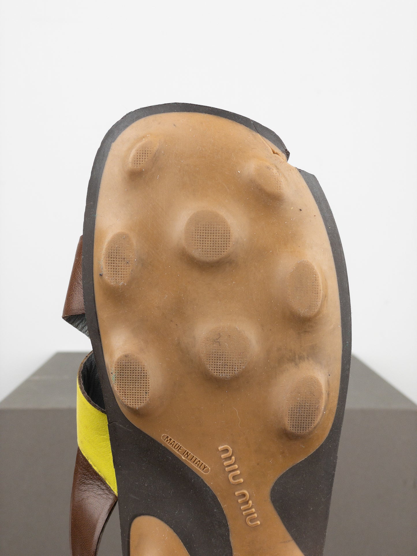 Miu Miu SS99 Bubble Sole Cleat Sandal Slides