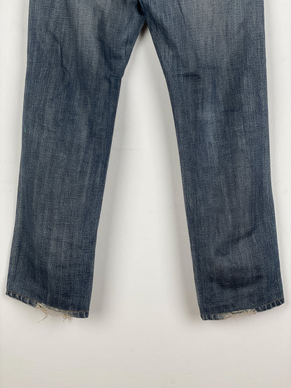 Dior Homme Distressed Washed Denim Jeans