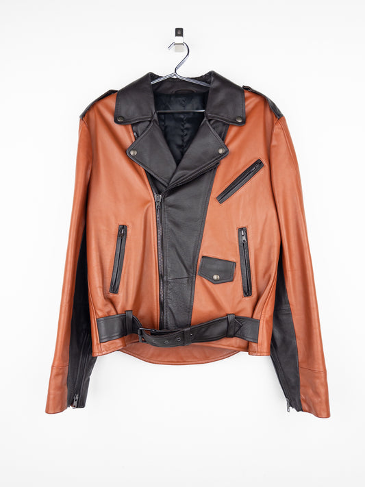 Maison Margiela 2000s Perfecto Panel Leather Biker Jacket
