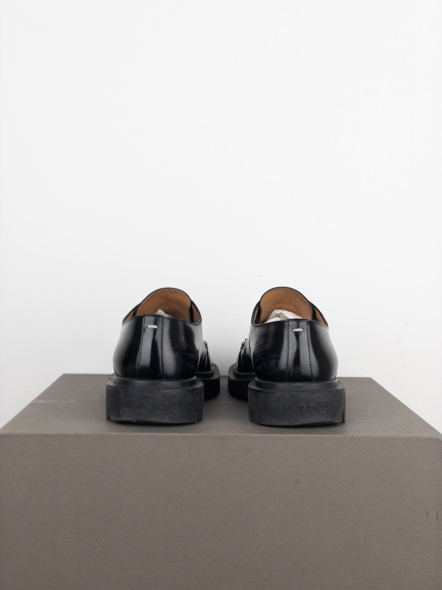 Maison Margiela Square Toe Lugsole ‘Ivy’ Derby Shoes