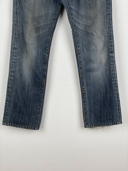 Dior Homme Distressed Washed Denim Jeans