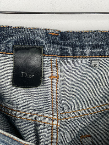 Dior Homme Distressed Washed Denim Jeans
