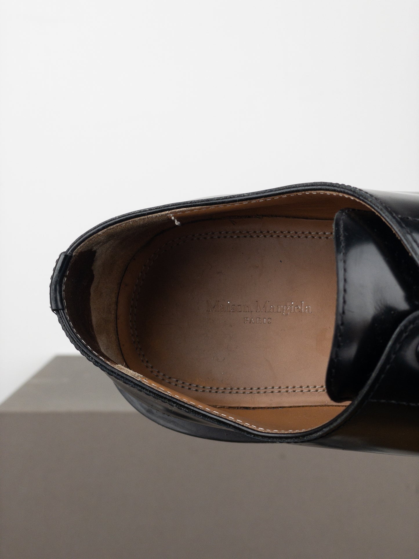 Maison Margiela Square Toe Lugsole ‘Ivy’ Derby Shoes