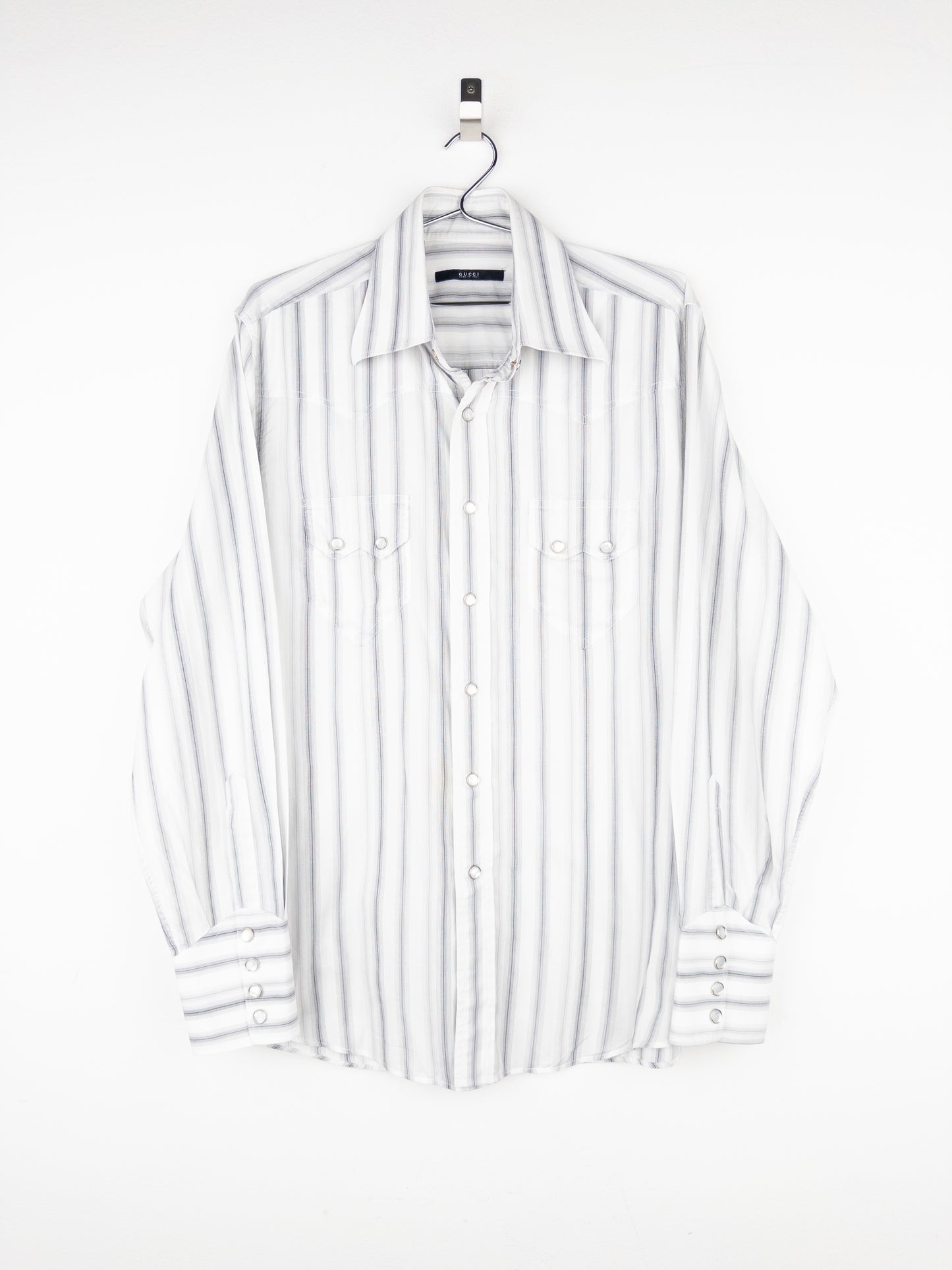 Gucci by Tom Ford SS04 Pearl-Button Cowboy Western Button-Up Shirt