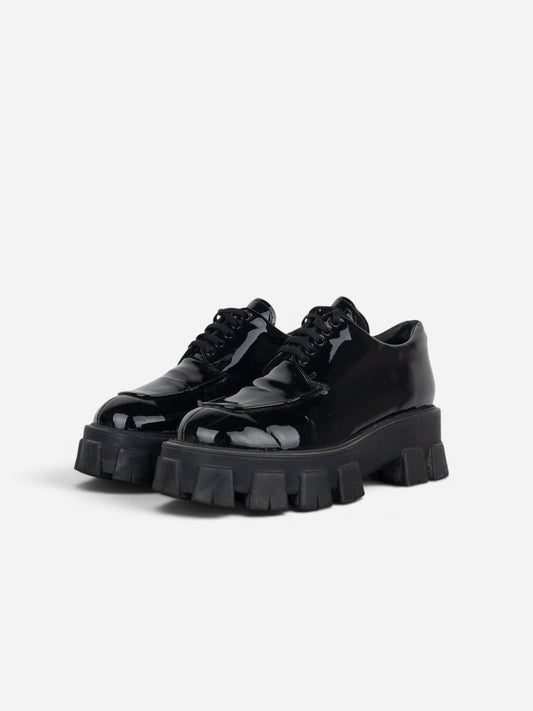 Prada ‘Monolith’ Lug Sole Platform Derby Shoes
