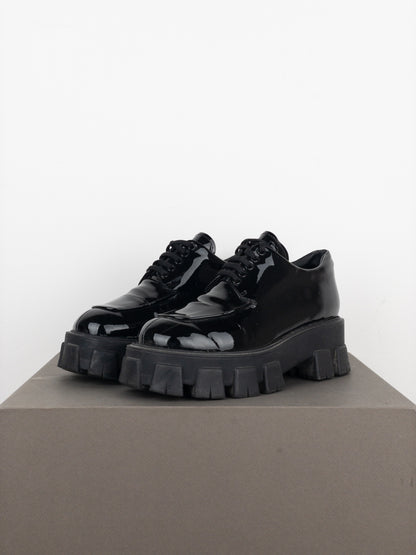 Prada ‘Monolith’ Lug Sole Platform Derby Shoes