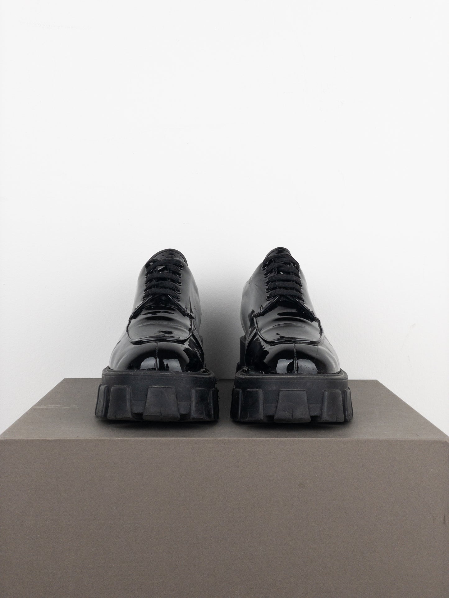 Prada ‘Monolith’ Lug Sole Platform Derby Shoes
