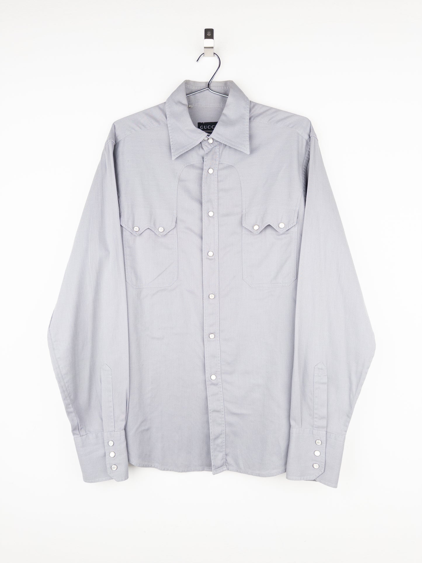 Gucci by Tom Ford AW97 Pearl-Button Cowboy Western Button-Up Shirt