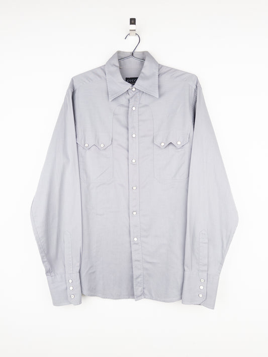 Gucci by Tom Ford AW97 Pearl-Button Cowboy Western Button-Up Shirt