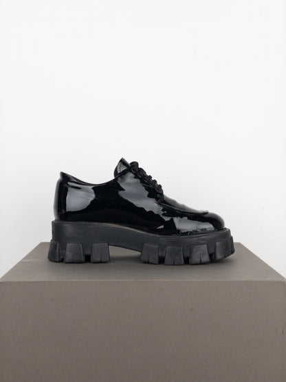 Prada ‘Monolith’ Lug Sole Platform Derby Shoes