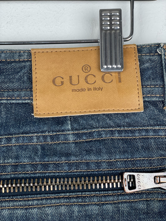 Gucci by Tom Ford SS02 Flared Sanded Bootcut Denim Jeans – photo 11