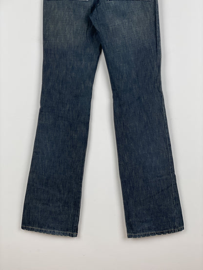 Gucci by Tom Ford SS02 Flared Sanded Bootcut Denim Jeans