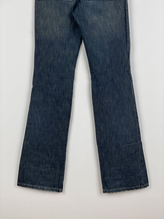 Gucci by Tom Ford SS02 Flared Sanded Bootcut Denim Jeans – photo 10