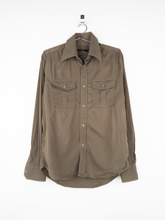 Gucci by Tom Ford SS97 Military Cargo Pocket Button-Up Shirt