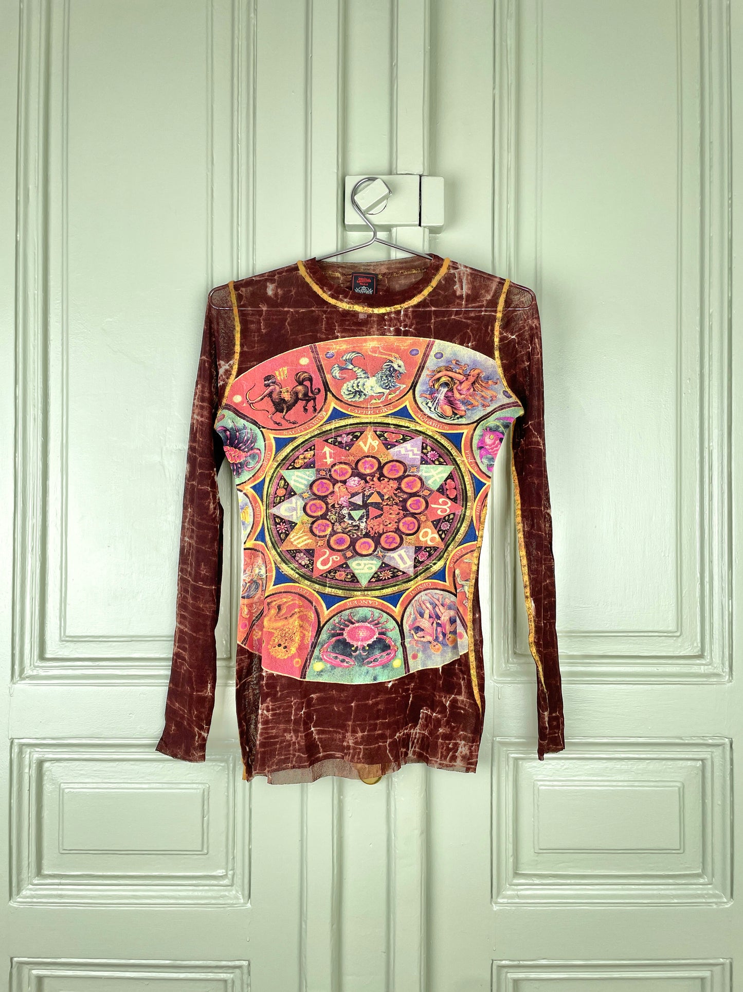 Jean Paul Gaultier Astrology / Zodiac Sign Mesh Longsleeve