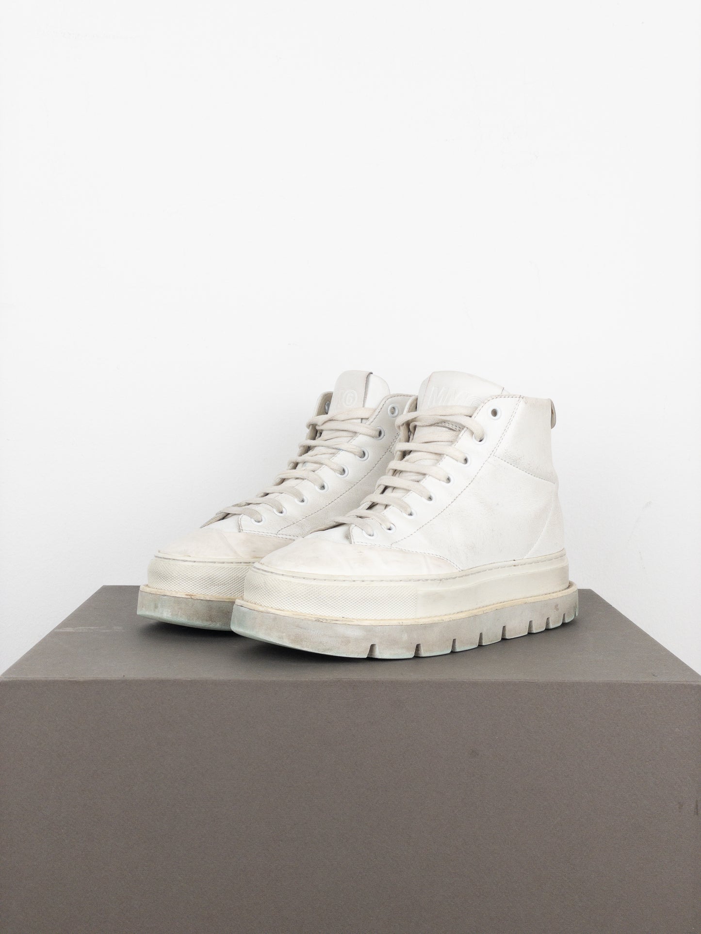 Maison Margiela MM6 Lug Sole Platform Hiking Boots