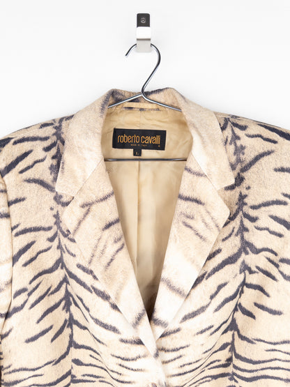 Roberto Cavalli AW98 Tiger Print Blazer Jacket