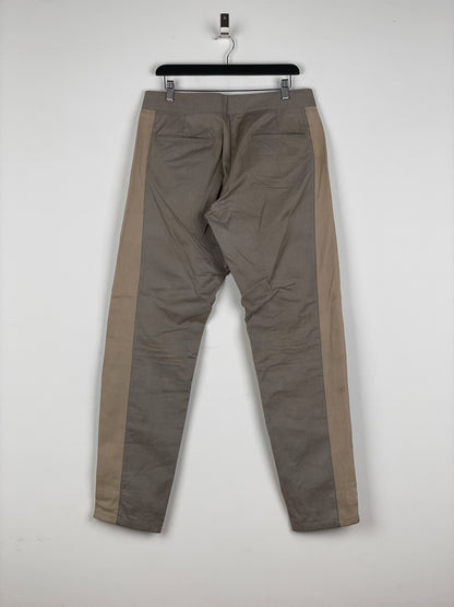 Maison Margiela SS05 Leather-Panel Moto Biker Pants