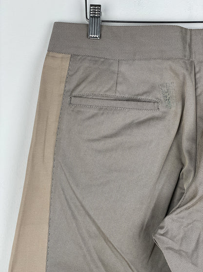 Maison Margiela SS05 Leather-Panel Moto Biker Pants