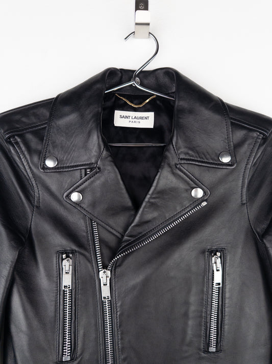 Saint Laurent AW17 Perfecto Biker Patch Leather Jacket – photo 3