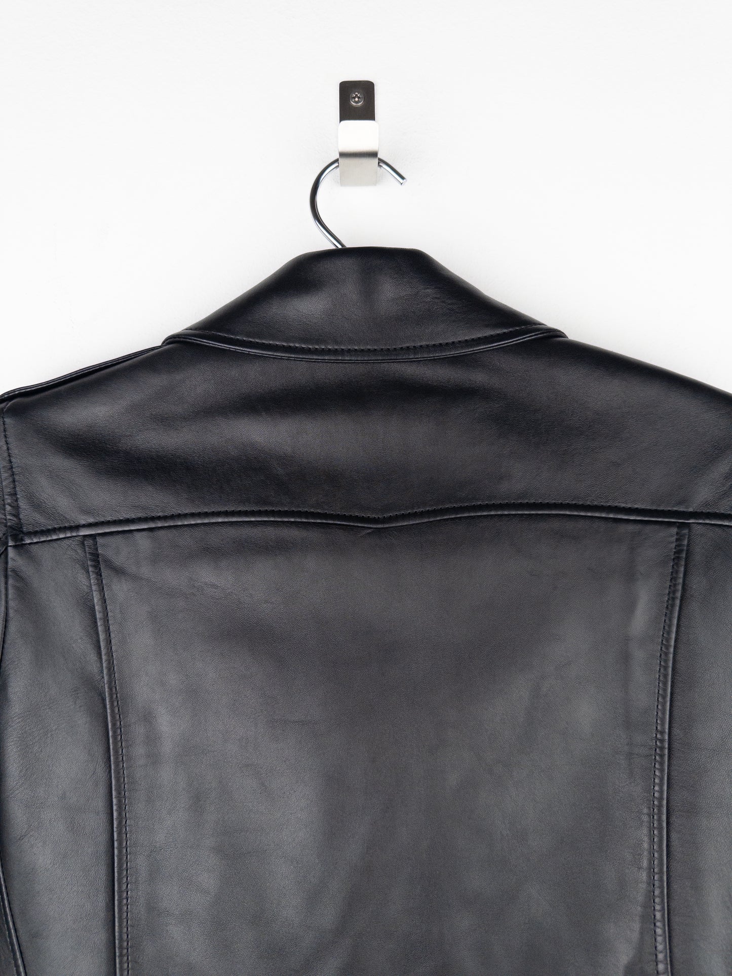 Saint Laurent AW17 Perfecto Biker Patch Leather Jacket