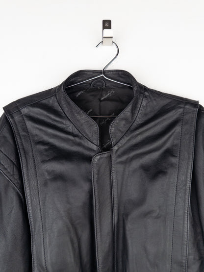 Yves Saint Laurent 1980s Leather Flight Bomber Jacket