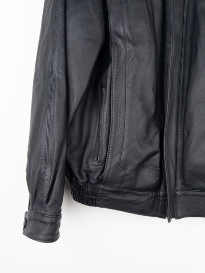 Yves Saint Laurent 1980s Leather Flight Bomber Jacket