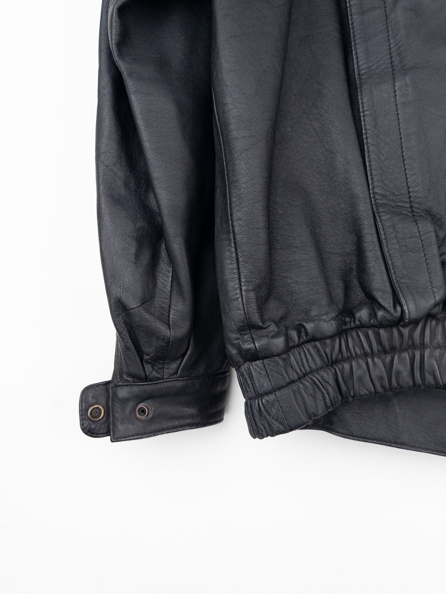 Yves Saint Laurent 1980s Leather Flight Bomber Jacket