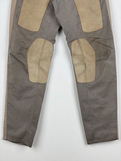 Maison Margiela SS05 Leather-Panel Moto Biker Pants