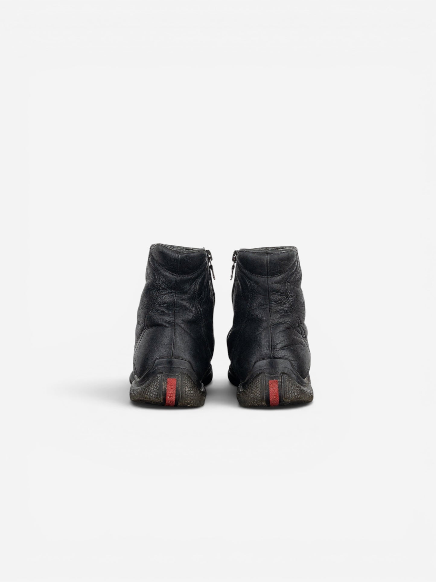 Prada AW99 Square Toe Biker Moto Sports Ankle Boots – photo 6