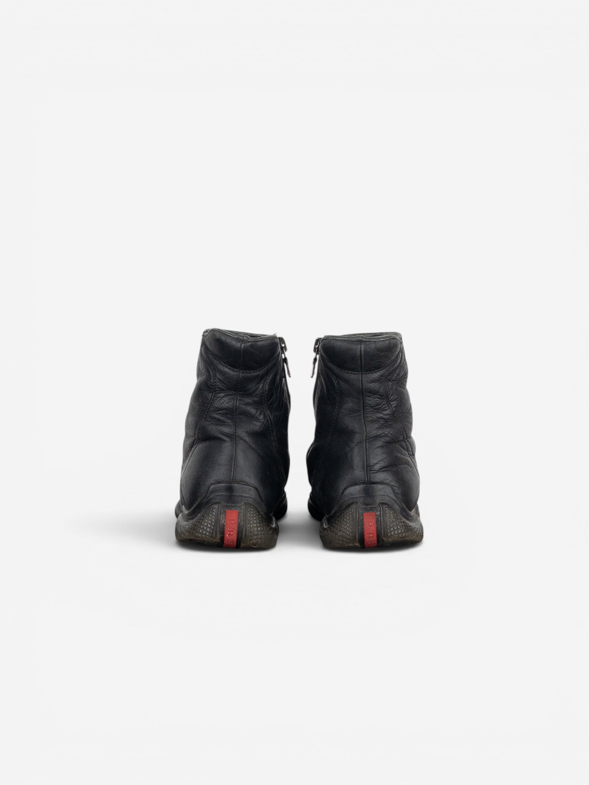 Prada AW99 Square Toe Biker Moto Sports Ankle Boots – photo 6