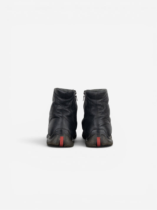Prada AW99 Square Toe Biker Moto Sports Ankle Boots – photo 6