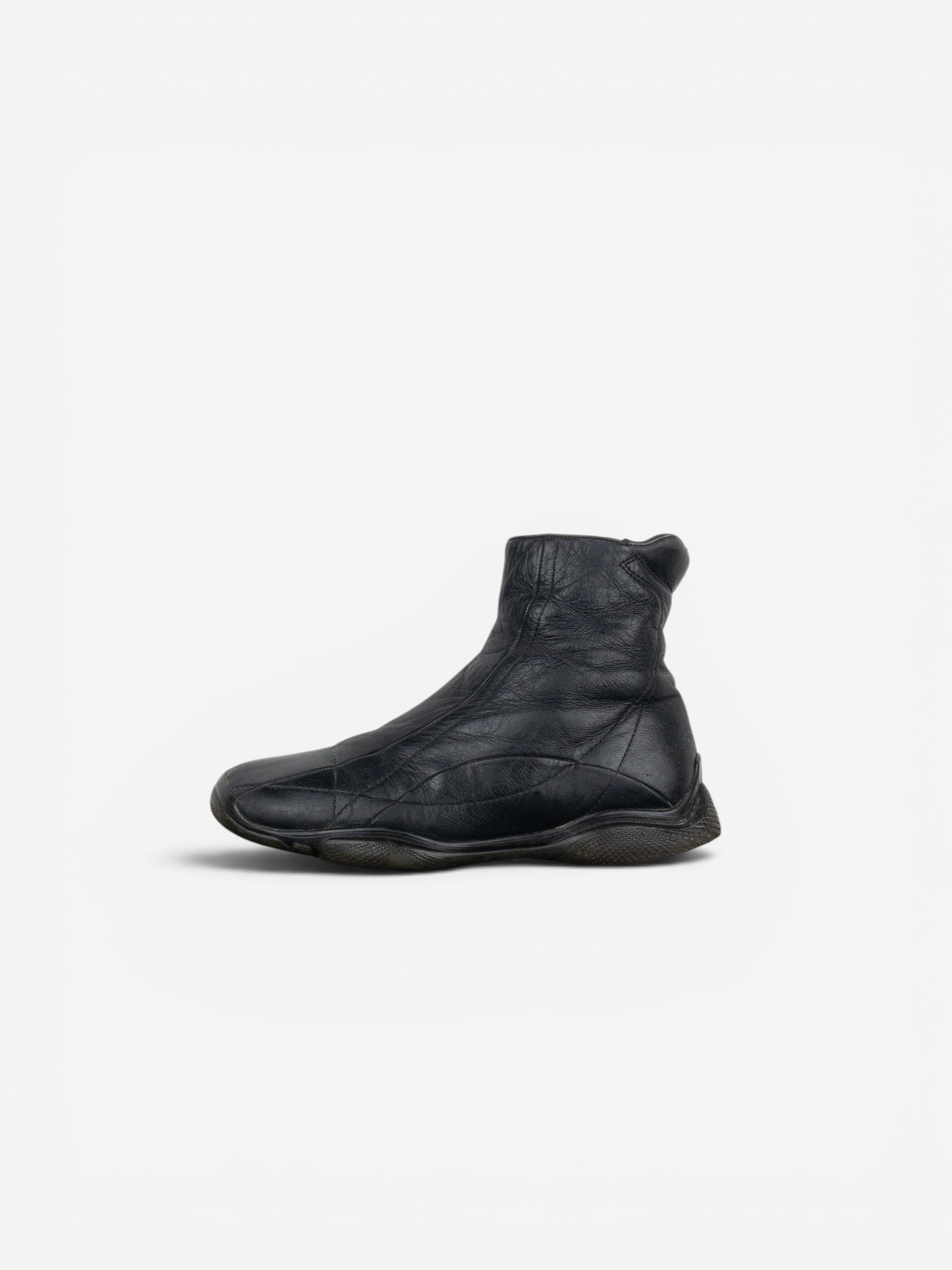 Prada AW99 Square Toe Biker Moto Sports Ankle Boots – photo 3