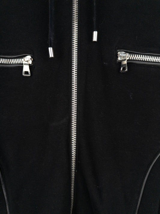 Balmain by Olivier Rousteing 2010s Leather Biker Zip-Hoodie – photo 5