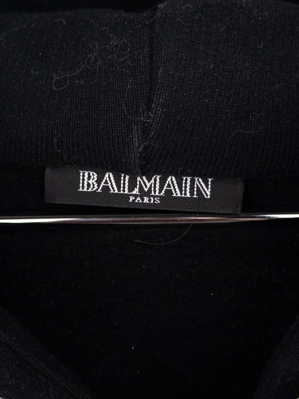 Balmain by Olivier Rousteing 2010s Leather Biker Zip-Hoodie
