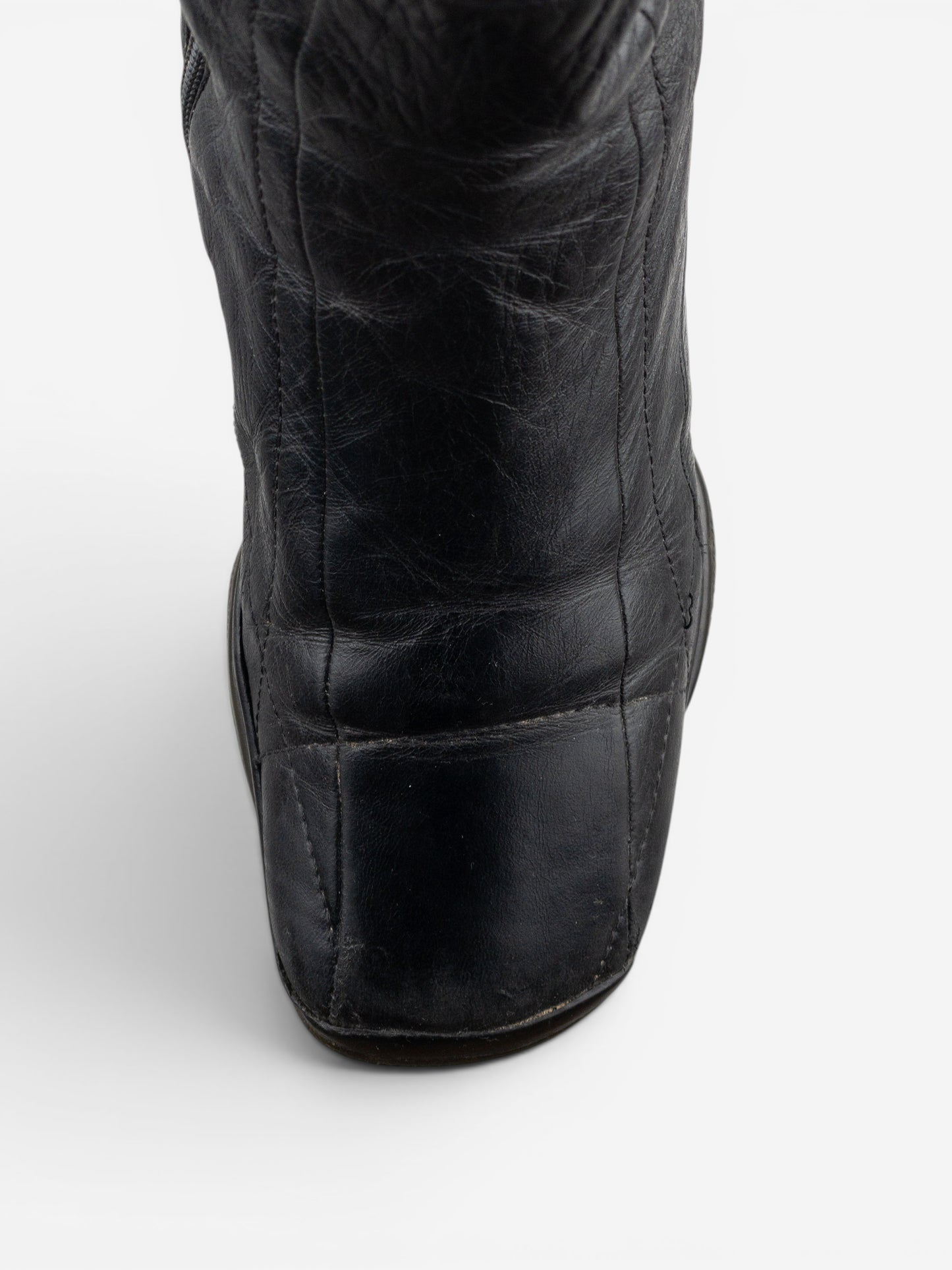 Prada AW99 Square Toe Biker Moto Sports Ankle Boots – photo 7