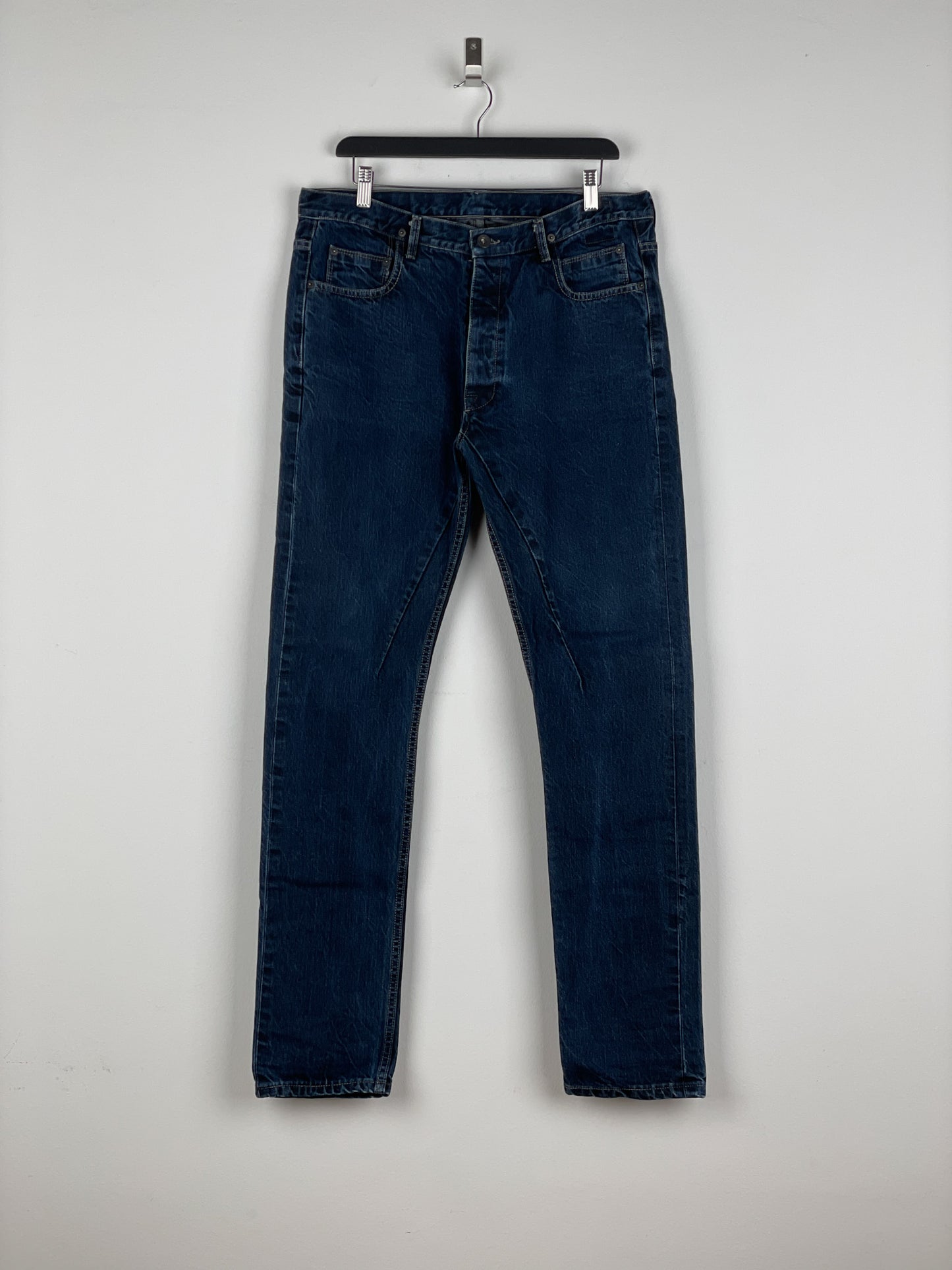 Rick Owens DRKSHDW SS16 'Cyclops' Torrence Cut Denim Jeans