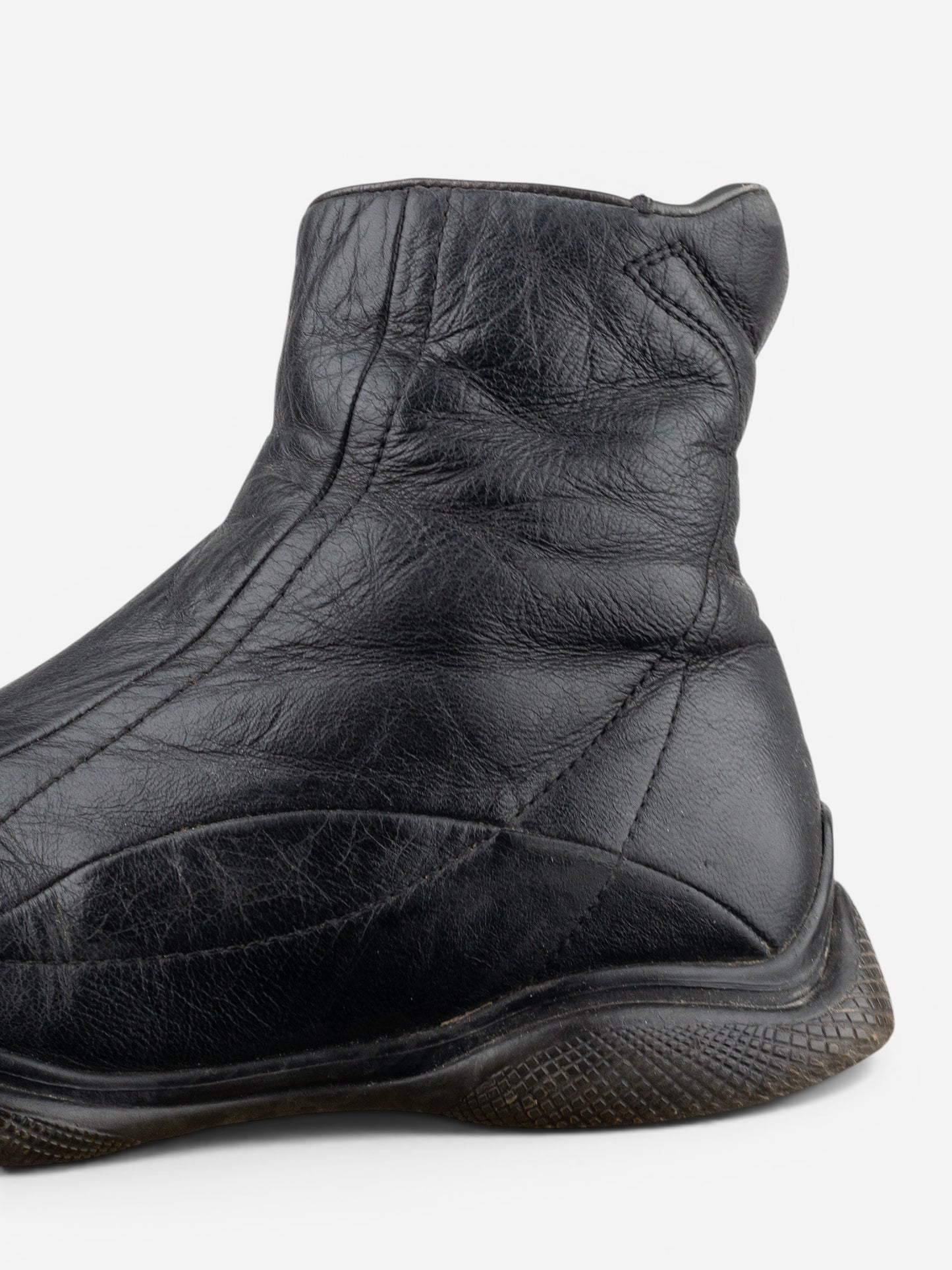 Prada AW99 Square Toe Biker Moto Sports Ankle Boots – photo 8