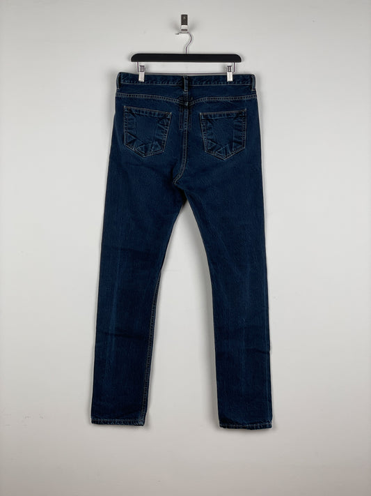 Rick Owens DRKSHDW SS16 'Cyclops' Torrence Cut Denim Jeans