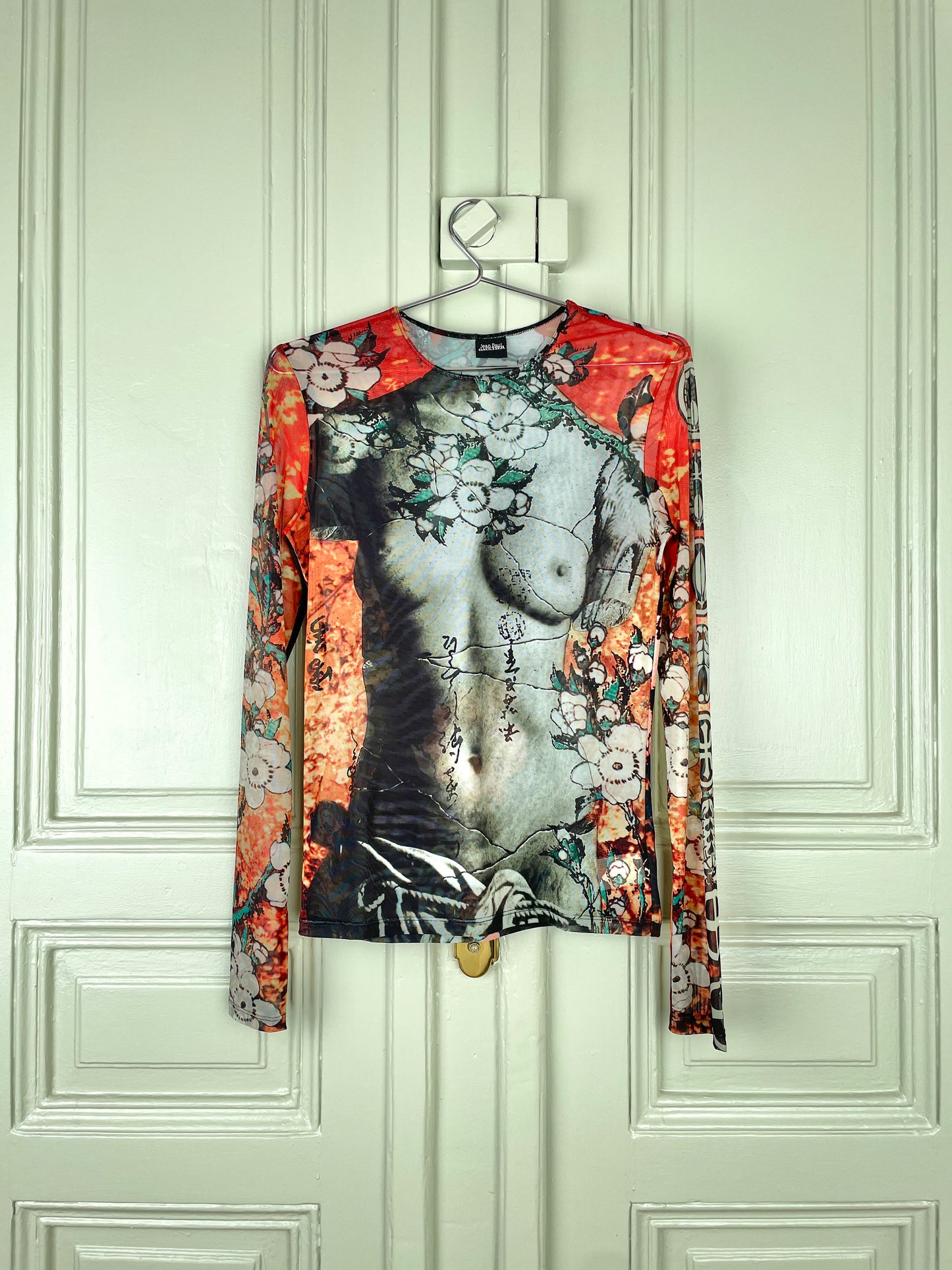 Jean Paul Gaultier Venus De Milo Mesh Longsleeve