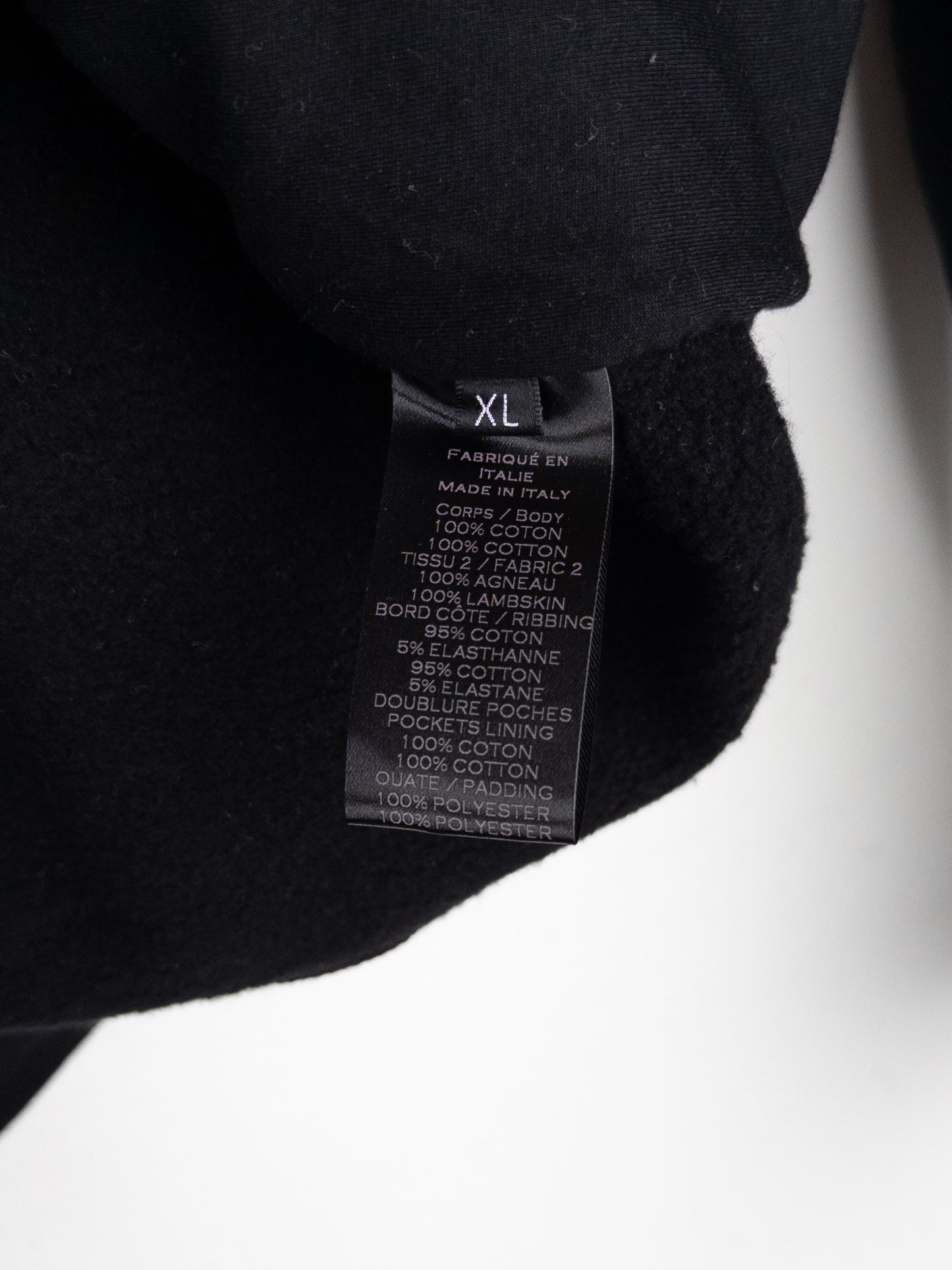 Balmain by Olivier Rousteing 2010s Leather Biker Zip-Hoodie