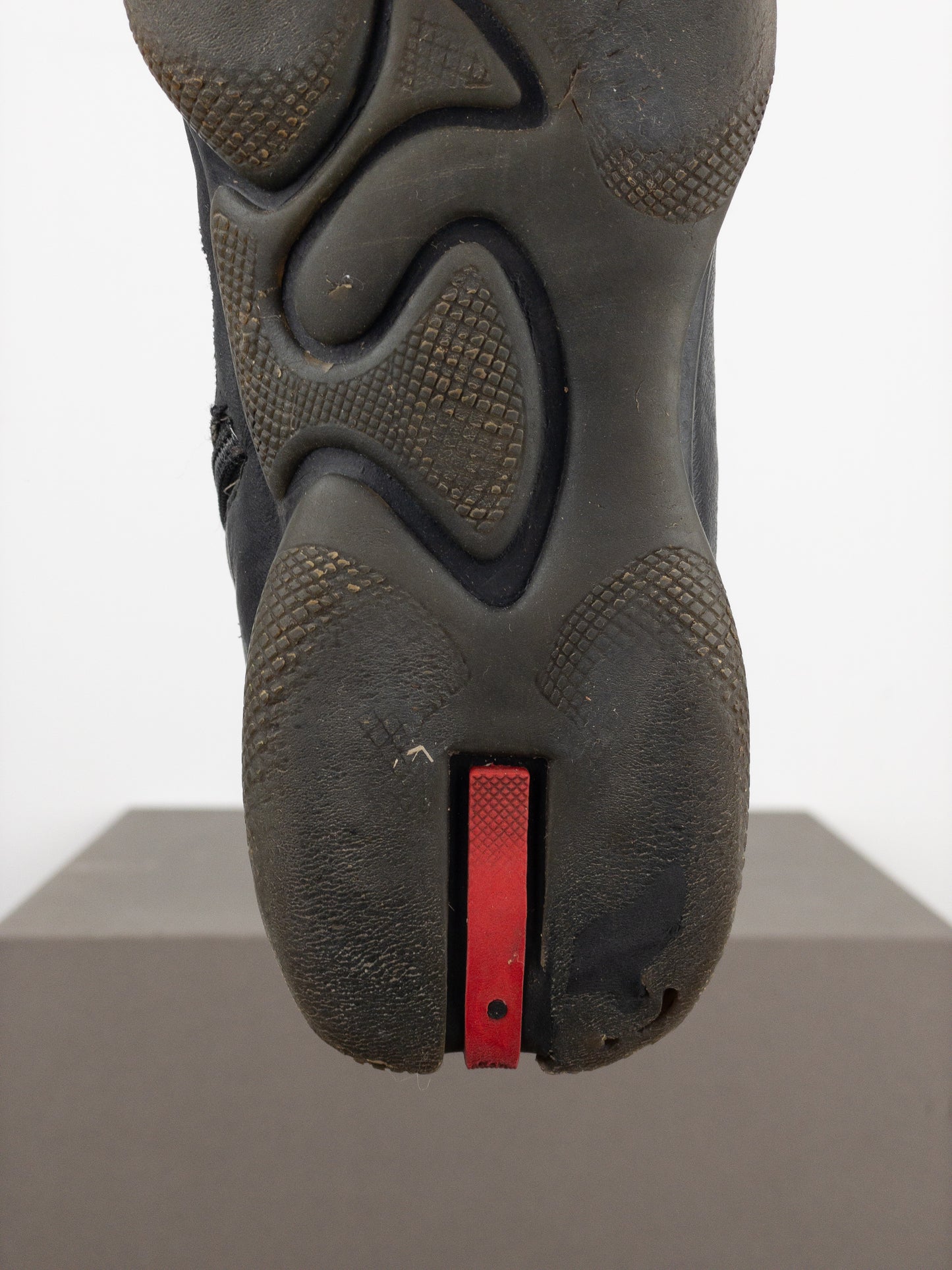 Prada AW99 Square Toe Biker Moto Sports Ankle Boots