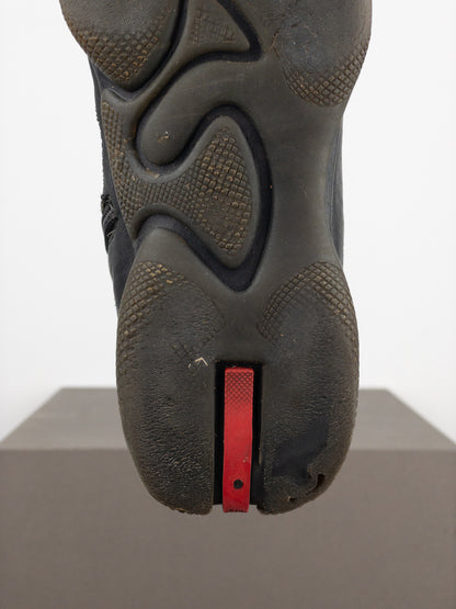 Prada AW99 Square Toe Biker Moto Sports Ankle Boots